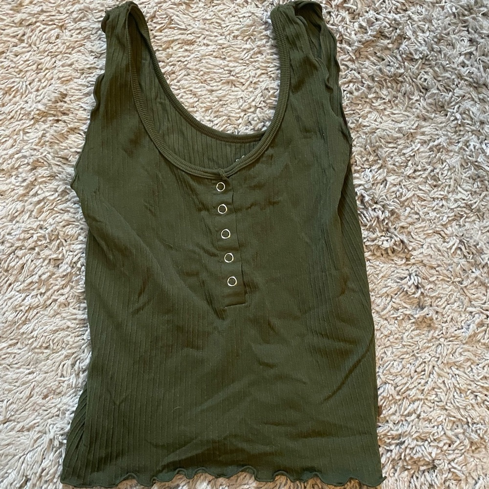 Green tank top